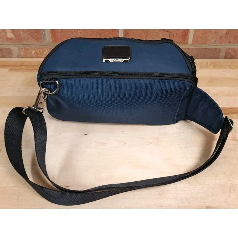 TUMI Alpha Bravo Platoon Sling Bag Backpack Navy Blue Nylon Crossbody 232799NVY